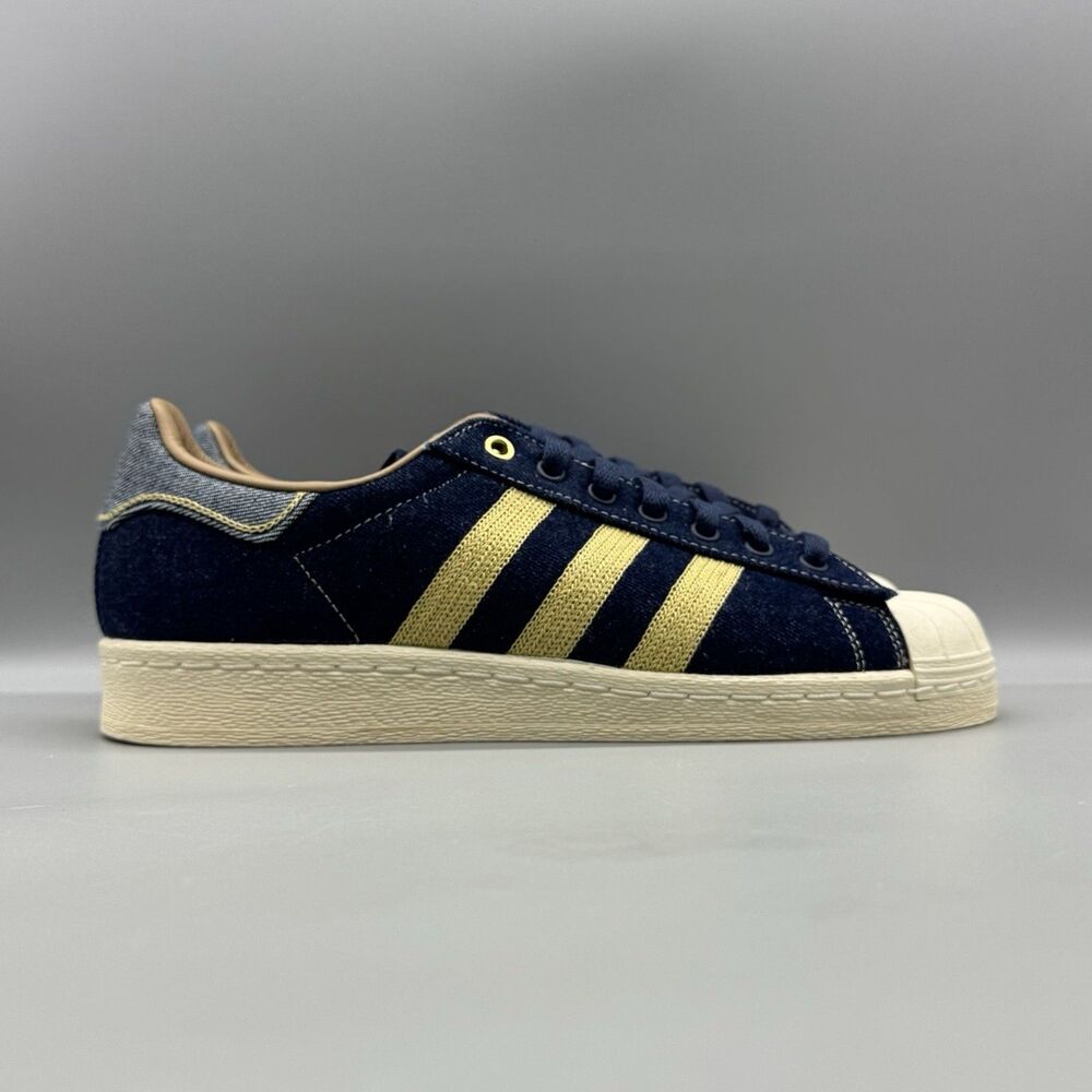 Adidas Originals Superstar 82 Blue White Denim Sneakers Size Men's JH5577 NEW